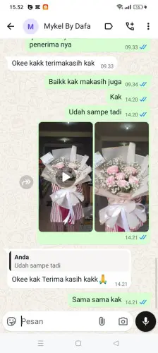 Testimonial Buket Bunga parakansalam