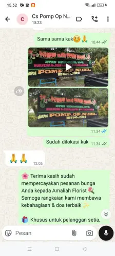 Testimonial Papan Bunga parakansalam