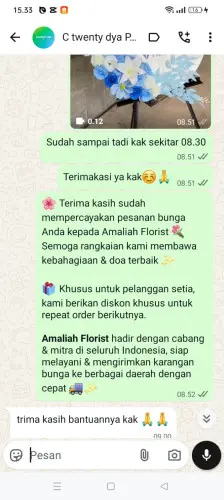 Testimonial Standing Flower parakansalam